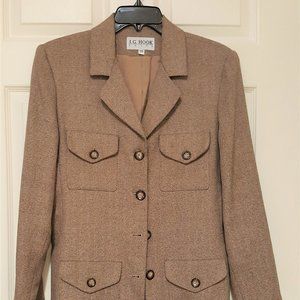 J.G HOOK FRONT BUTTON JACKET/BLAZER